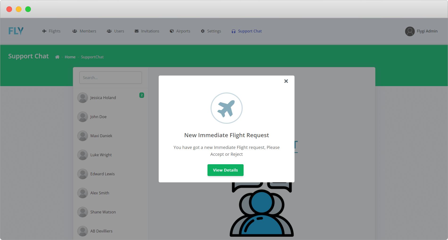 Flygi screen 3