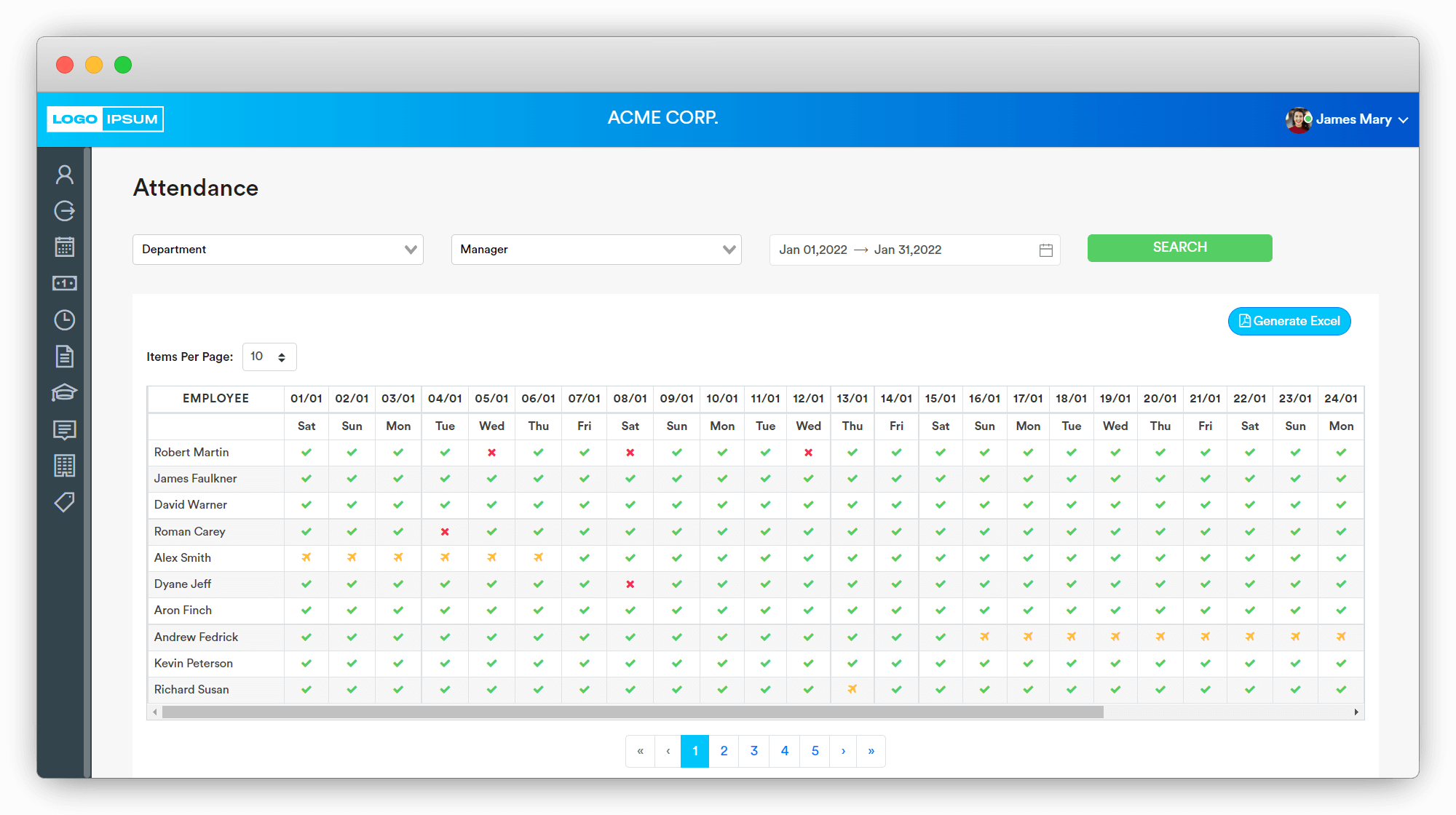 HRM Suite screen 3
