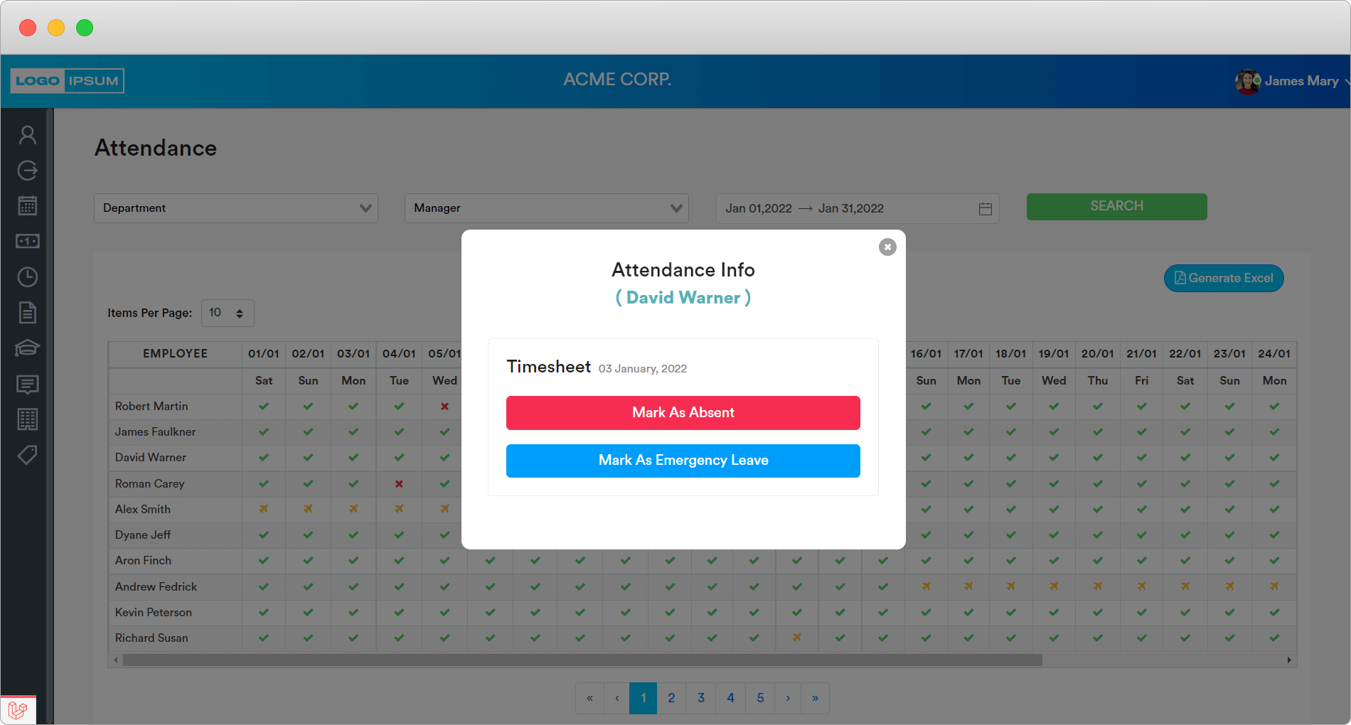 HRM Suite screen 4