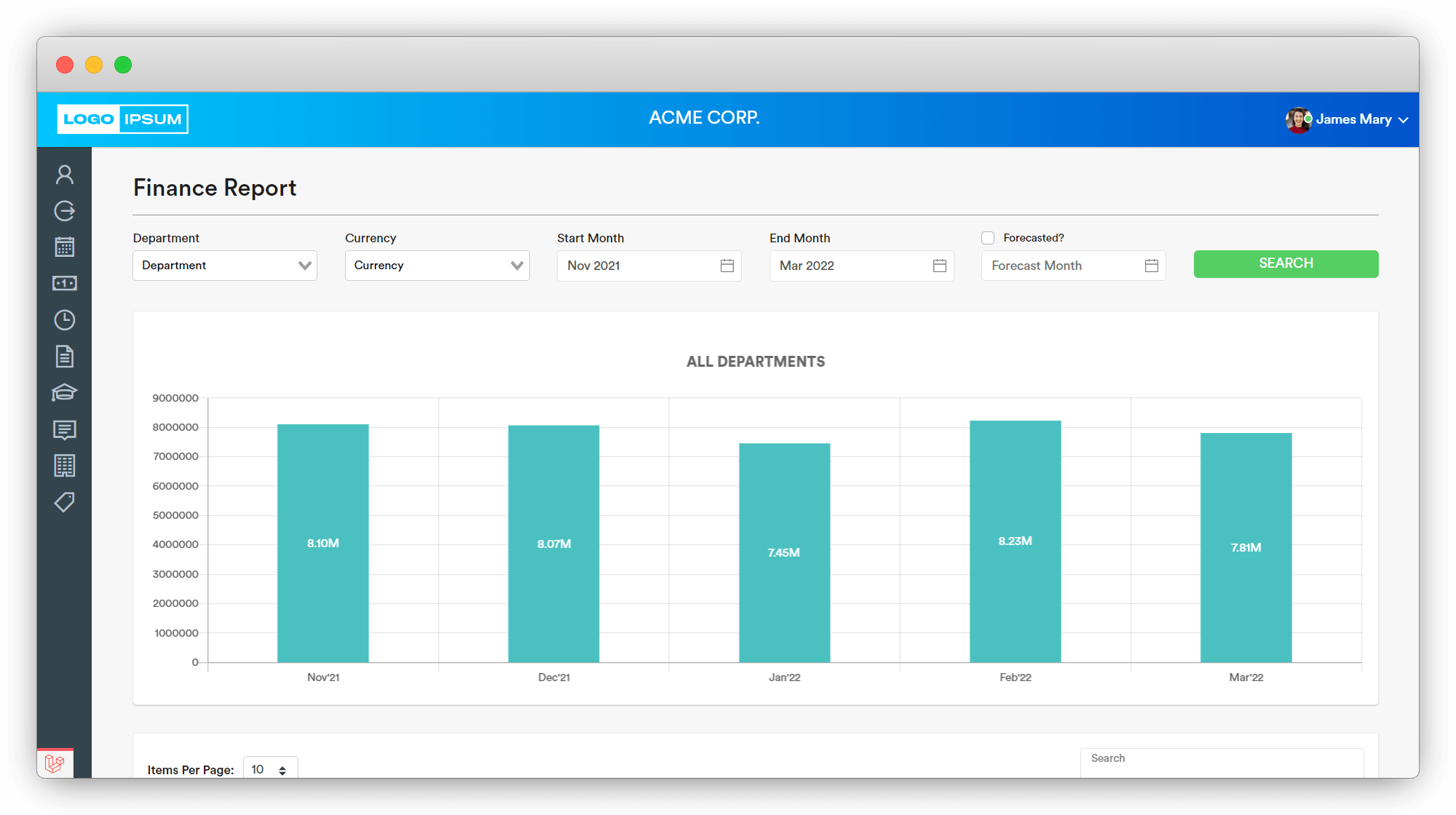 HRM Suite screen 6
