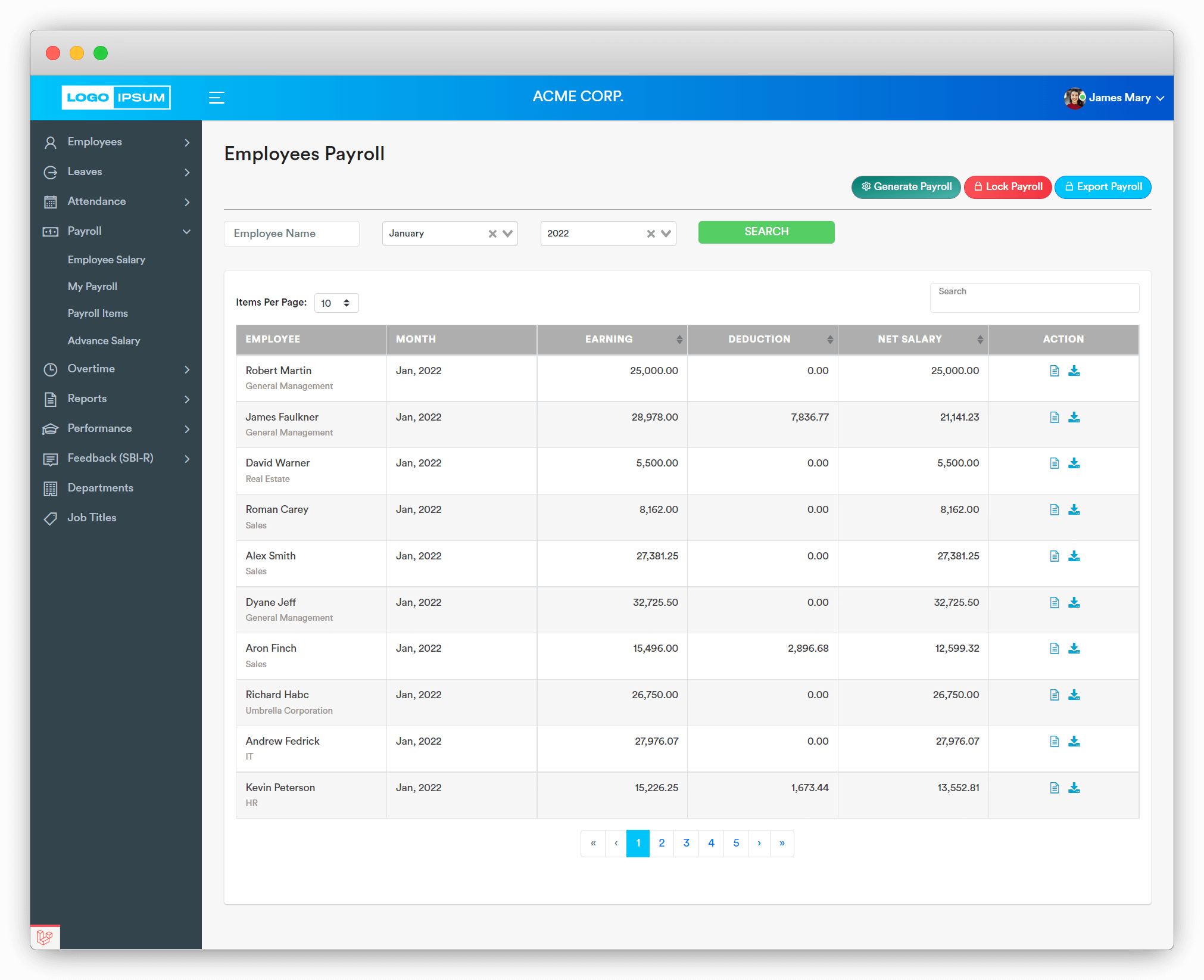 HRM Suite screen 7