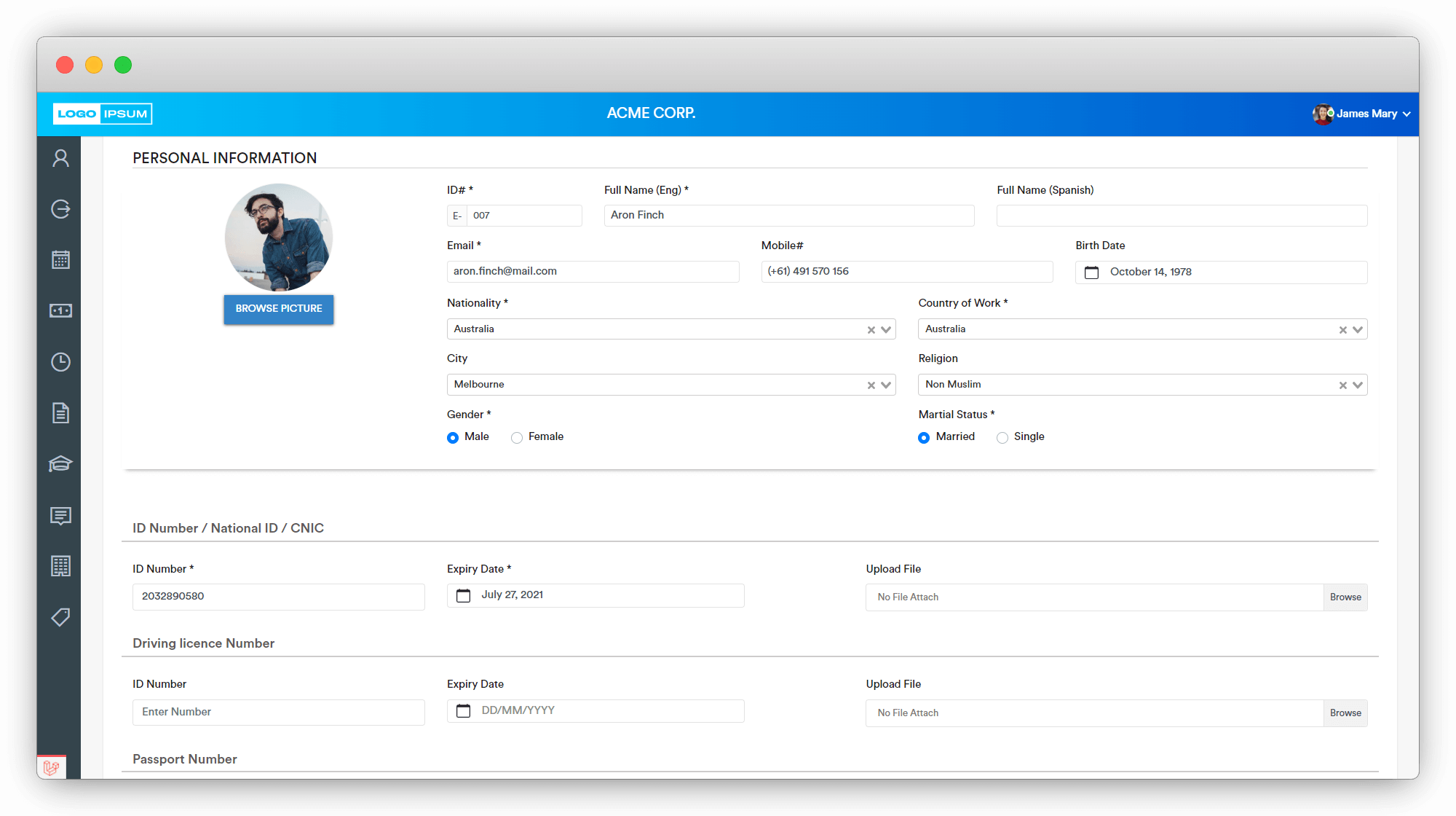 HRM Suite screen 9