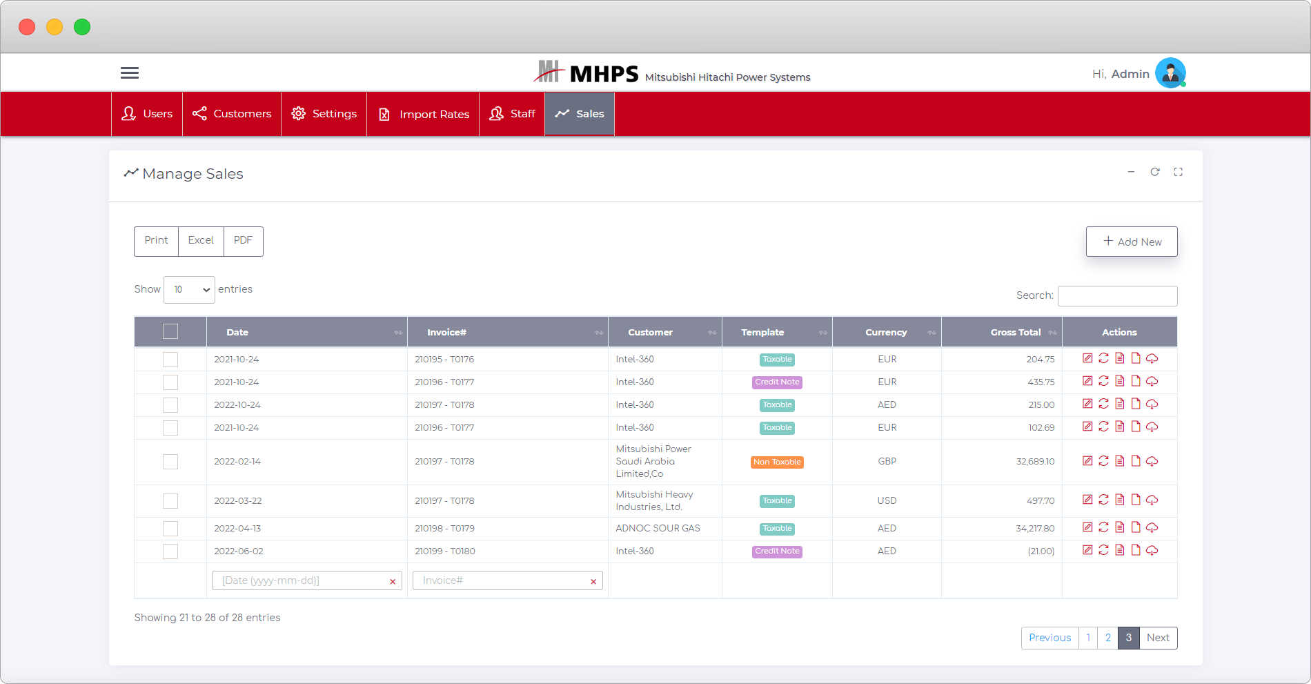 Enterprise Sales & Invoicing ERP screen 3