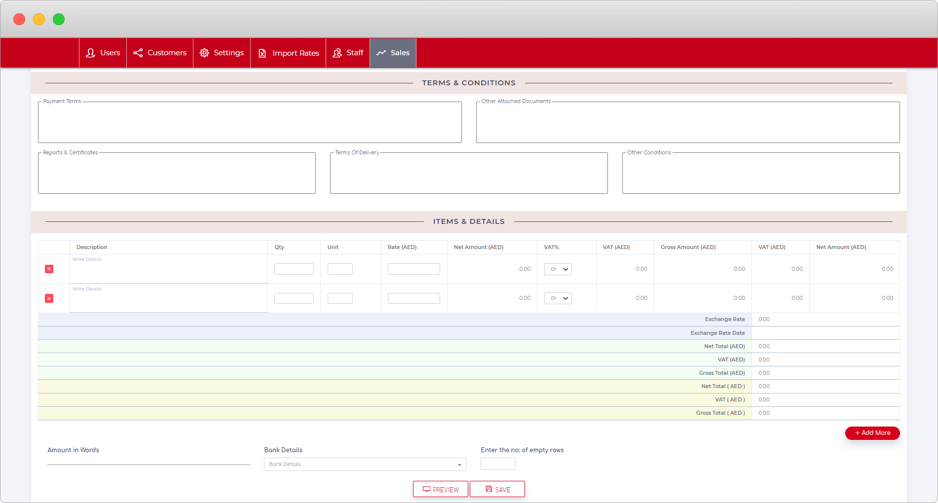 Enterprise Sales & Invoicing ERP screen 6