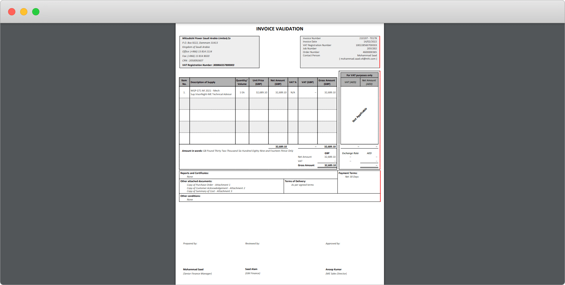 Enterprise Sales & Invoicing ERP screen 8